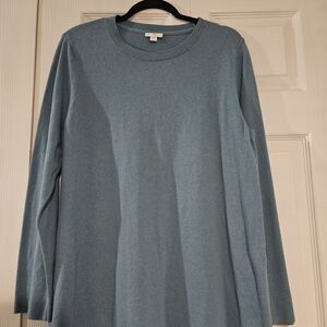 J. Jill Soft Blue Knit Top